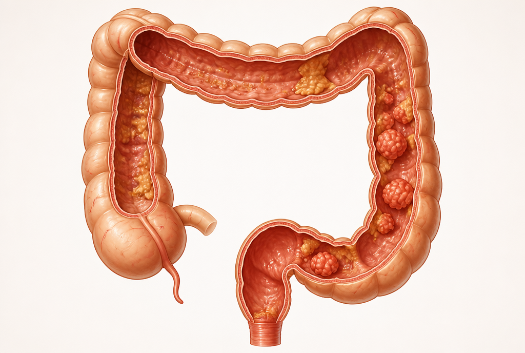 Biofilm shielding bacteria along the gut wall