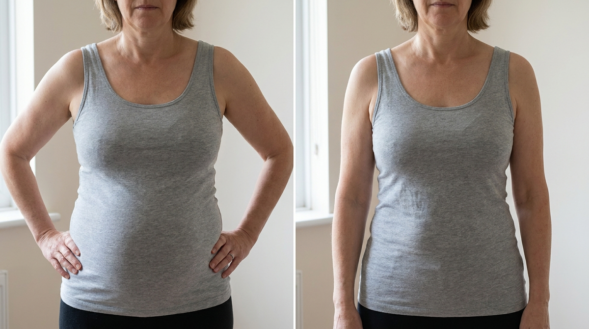 Before and after 30 days on the protocol